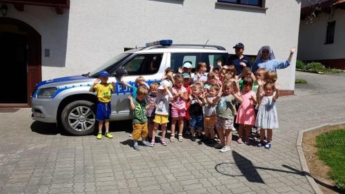 Wizyta policjantki w naszym przedszkolu